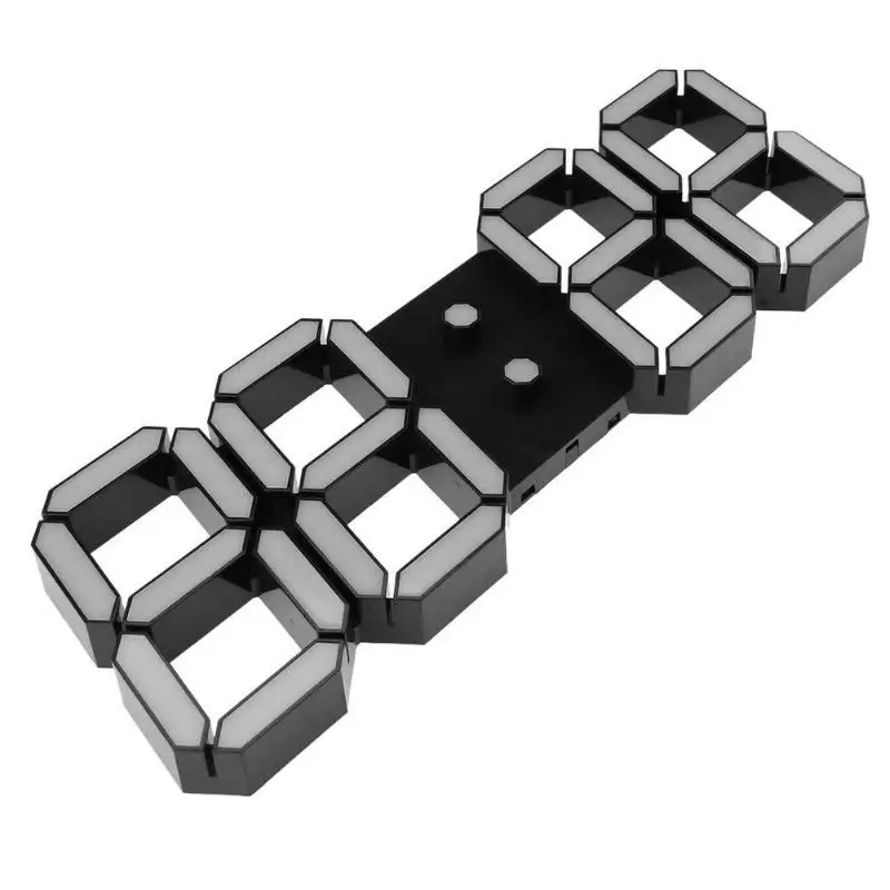 Дисплей часы EU/US/UK Plug большие настенные часы Современный 3D светодиодный цифровой настенные часы с пультом дистанционного управления домашний декор 24 или 12 часов