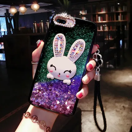 Милый чехол с кроликом из мультфильма для iPhone 11 Pro MAX X XS MAX XR Pc+ tpu мягкий чехол розовый черный чехол для iPhone 6S 7 8 Plus