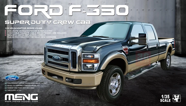 1/35 масштаб, Ford F-350, супер рабочий состав, сборная кабина, модель автомобиля, строительные наборы, модель автомобиля, DIY VS-006