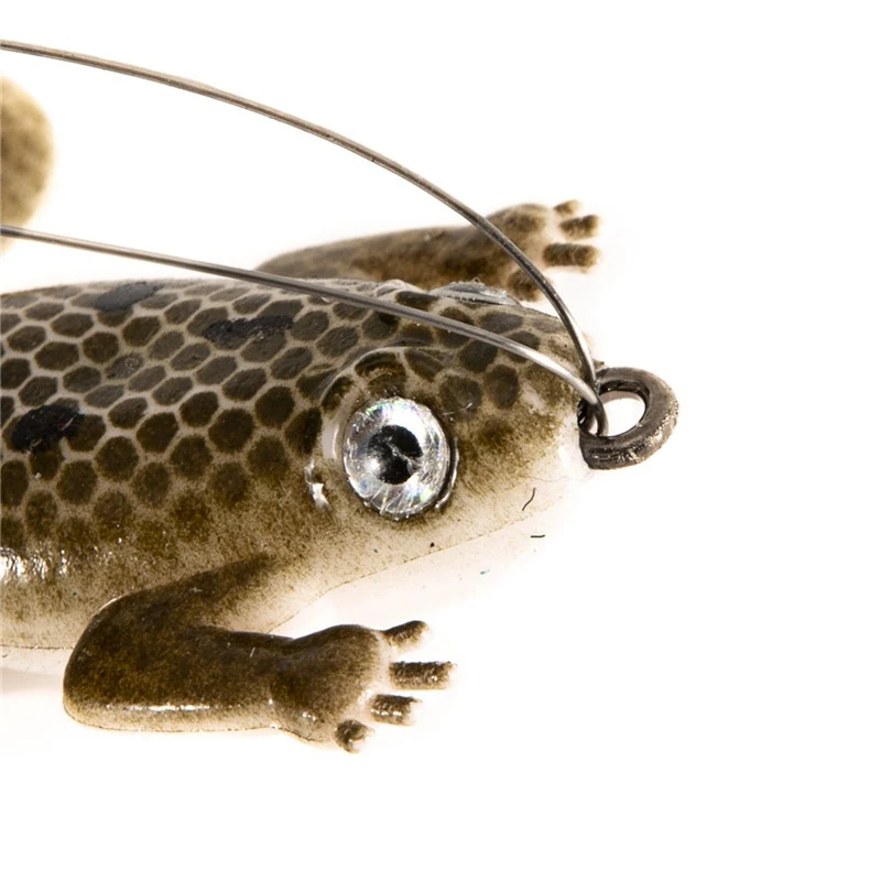 

1pcs 6cm Pesca Fishing Lure Artificial Fishing Silicone Bait Frog Lure with Hook Soft Fishing Frog Lures fishing tackle Wobblers