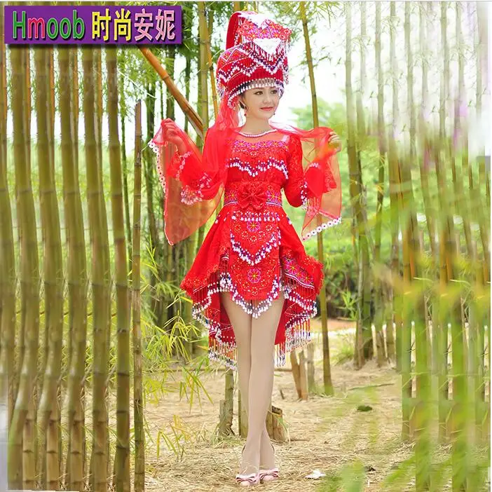 Роскошное свадебное платье в китайском этническом стиле для женщин Miao|hmong|hmong