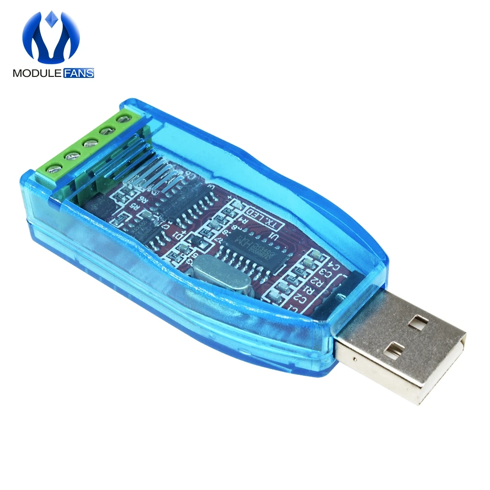 Промышленный USB в RS485 преобразователь обновление защиты RS485 конвертер Совместимость V2.0 Стандартный RS-485 Соединительный Модуль платы