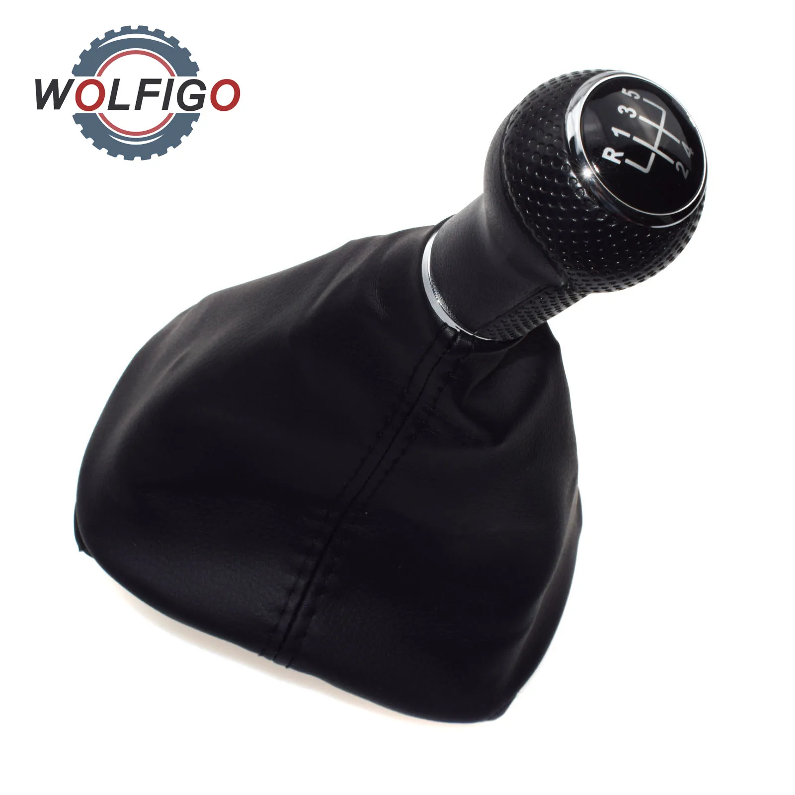 WOLFIGO автомобильный 5-скоростной рычаг переключения передач черный для VW Golf 4 Bora Jetta