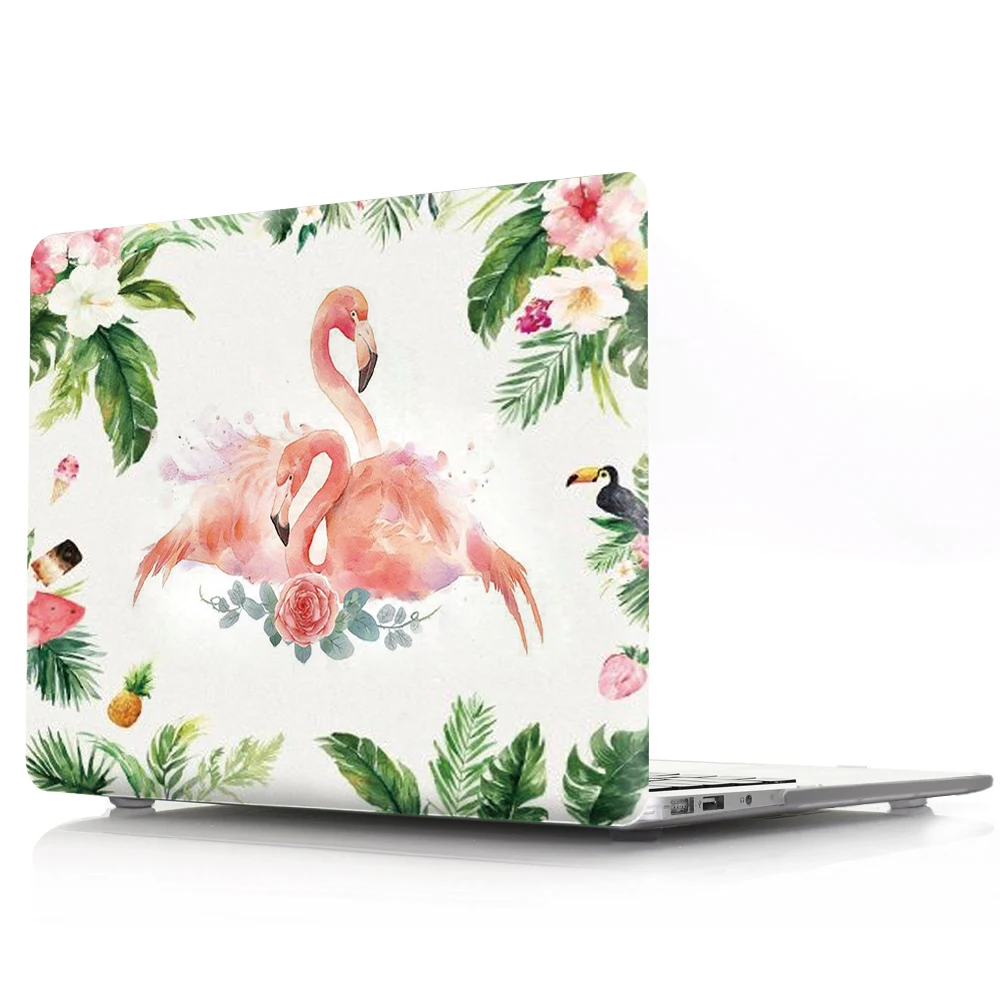 Жесткий чехол с фламинго для Apple Mac Book Air 13 Модный женский мужской защитный Macbook Pro 12