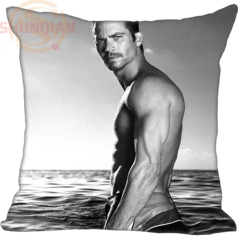 Модная бутиковая Наволочка на заказ новинка Paul Walker квадратная наволочка форсаж