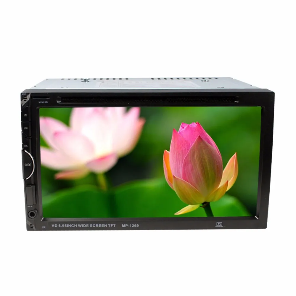 Один Din автомобильный мультимедийный плеер с USB SD входом AUX DVD/CD/MMC FM трансимиттер BT