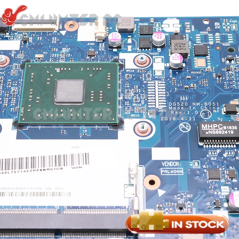 NOKOTION 5B20L72714 для Lenovo Ideapad 110 15ACL материнская плата ноутбука DG520 NM B051 с A8 7410
