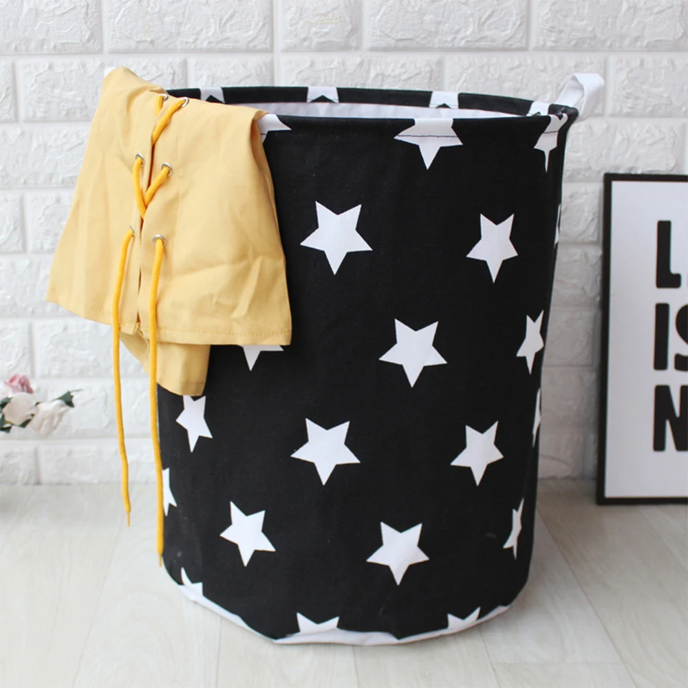 Dozzlor Художественная ткань складной Геометрия грязная одежда ведро для хранения