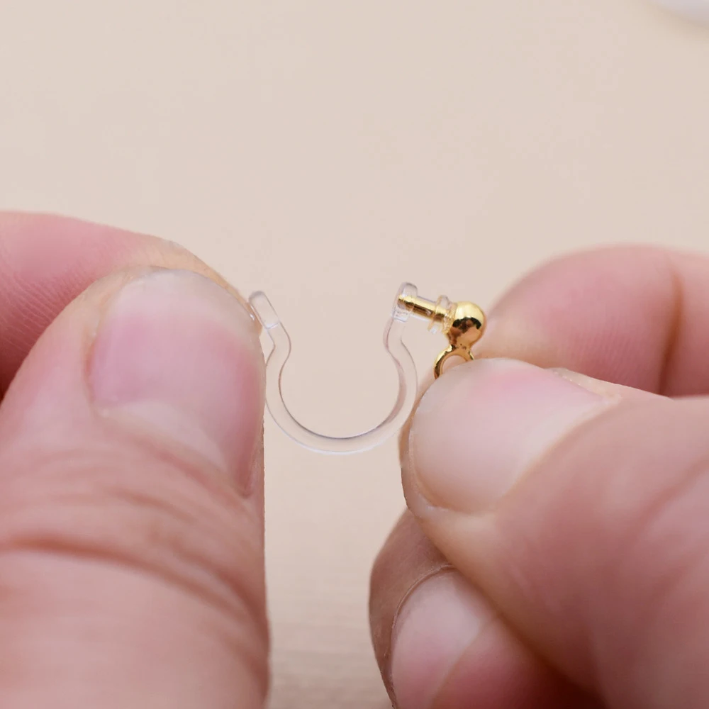 Полимерные серьги клипсы без проколов бриллиантовые ювелирные изделия 50 шт. 25