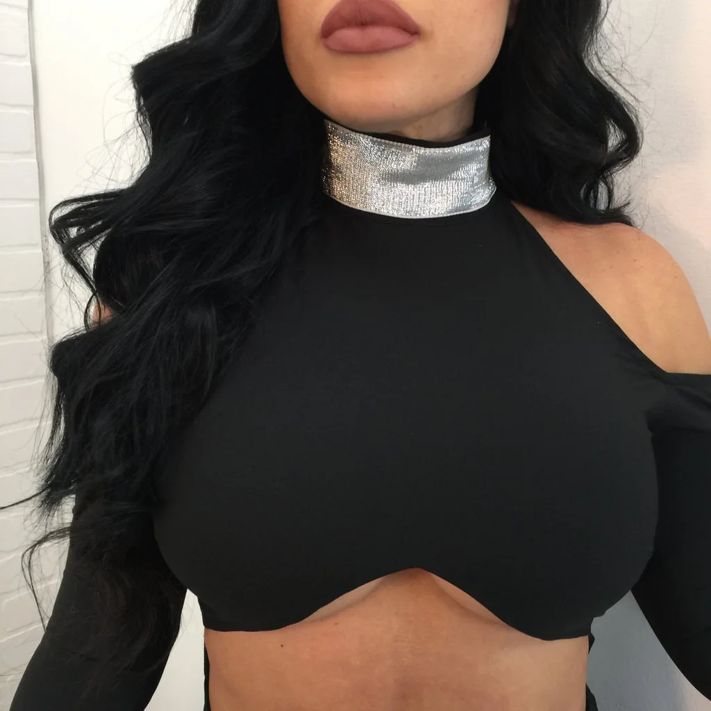 Szykowny 2018 черный с открытыми плечами платье Стильный Bodycon макси водолазка длинными