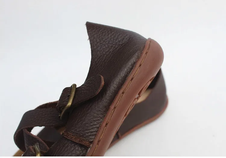 Careaymade Весна с натуральным кроличьим мехом кожаные босоножки полностью ручной