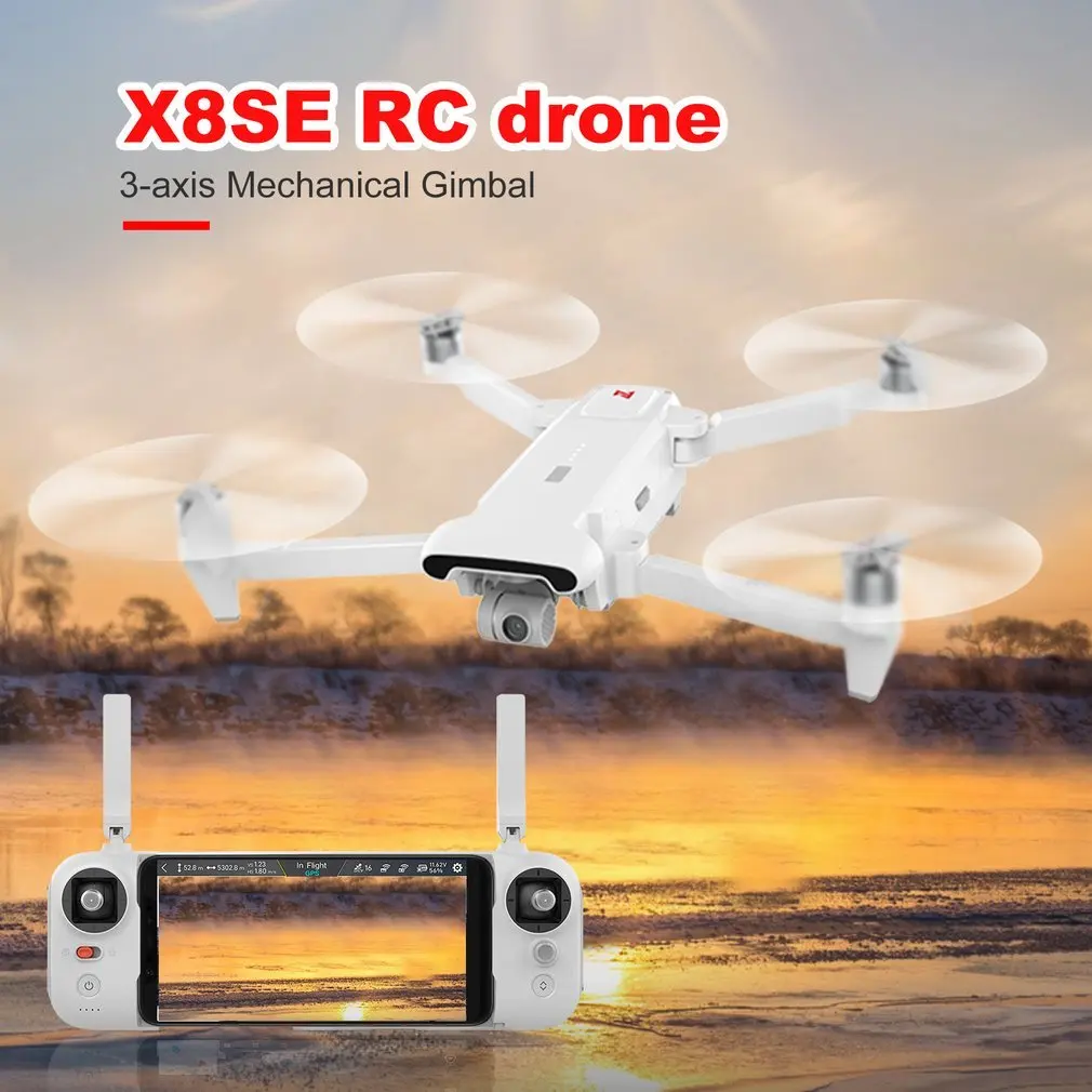 FIMI X8 SE 5KM FPV RC Drone With 3-axis Gimbal 4K Camera GPS 33mins Long Flight Time RC Drone Quadcopter RTF