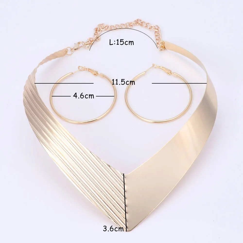 Женский ювелирный комплект из колье и серёг нержавеющей стали 316L|necklace shirt|earring
