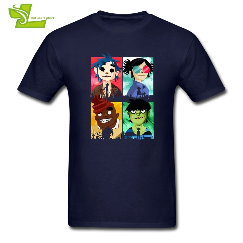 Футболка мужская с надписью Gorillaz Demon Days|t shirt|tees menmen tees |