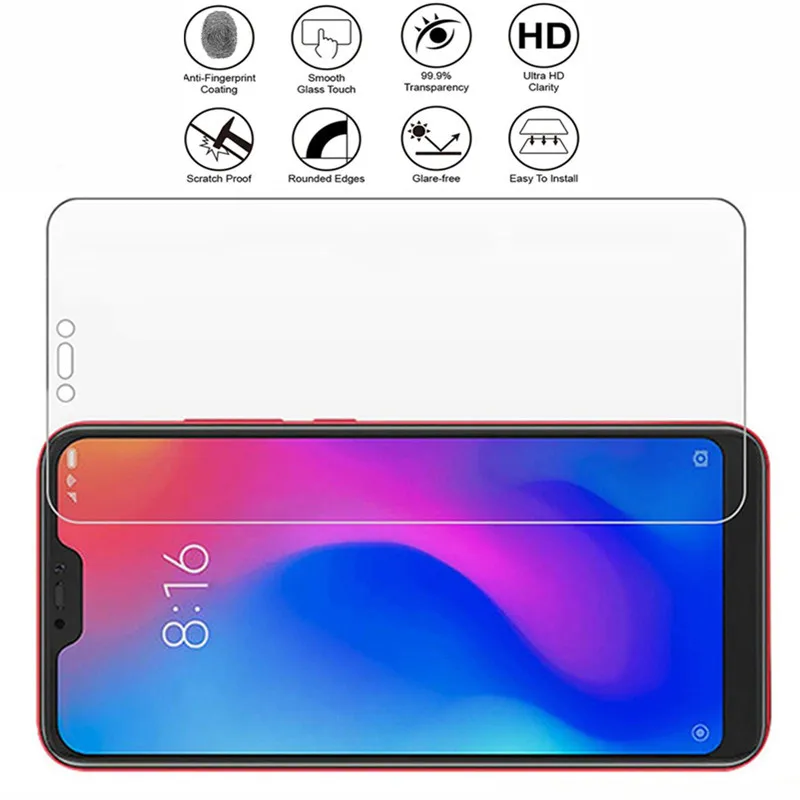 Protective Glass On The For Xiaomi A2 Lite Screen Protector Mi Tempered Xiomi My A 1 2 2lite Light Film Mi5X | Мобильные телефоны и