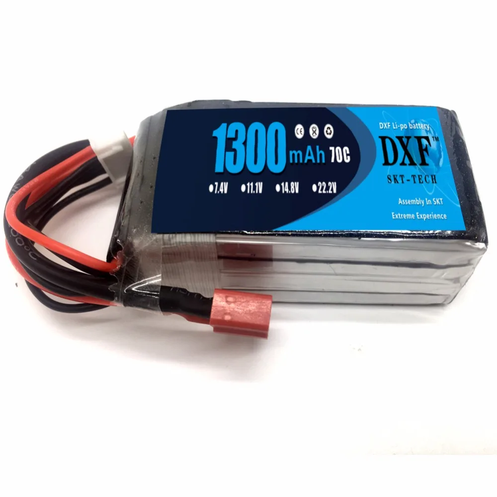 DXF Li Po 1300mAh 22 2 V 6S 70C (Max 140C) Lipo аккумулятор с штепсельной вилкой XT60 для FPV высокой