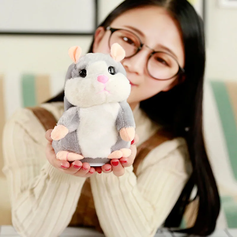 YETAA Sweet Animals Talking Toys for Children Stuffed &amp Plush Cutie Gift Hamster Sweetie Toy Speaking Sound Record Dolls | Игрушки и