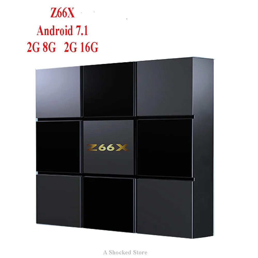 Z66X Z2 ТВ коробка ZX296716 четырехъядерный Android 7 1 Smart Box 2.4g WiFi 100 м RJ45 Самые низкие цены