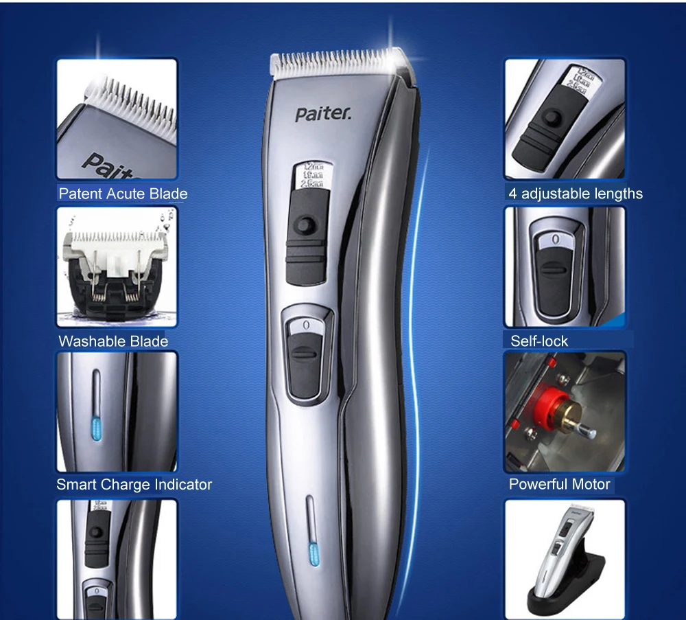 Paiter парикмахерские машинки для стрижки волос и триммеры профессиональная