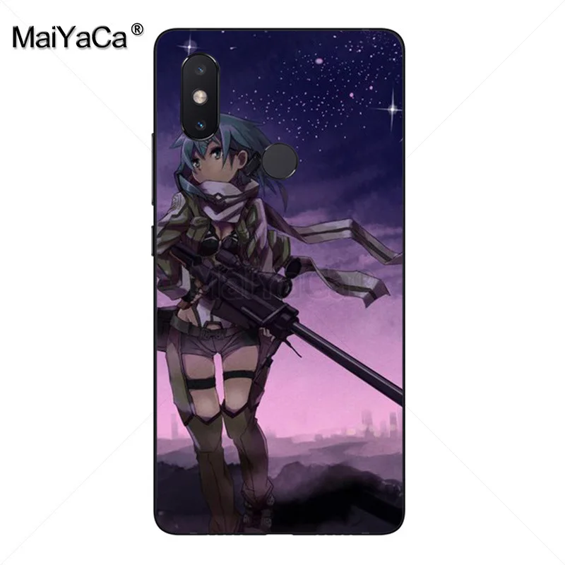Мягкий силиконовый чехол MaiYaCa Sword Art Online SAO из ТПУ для xiaomi mi 8se 6 note2 note3 redmi 5 plus