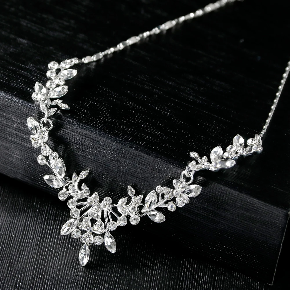SET0048 Hot sale Bridal Wedding Cubic Zirconia Clear Stone Jewelry Set | Украшения и аксессуары