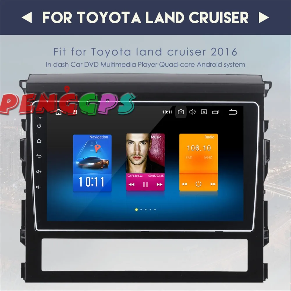 Gps Navi Авто Радио стерео головное устройство для Toyota Land Cruiser 200 2016 2017 2018 Android 8 0 7 1 без