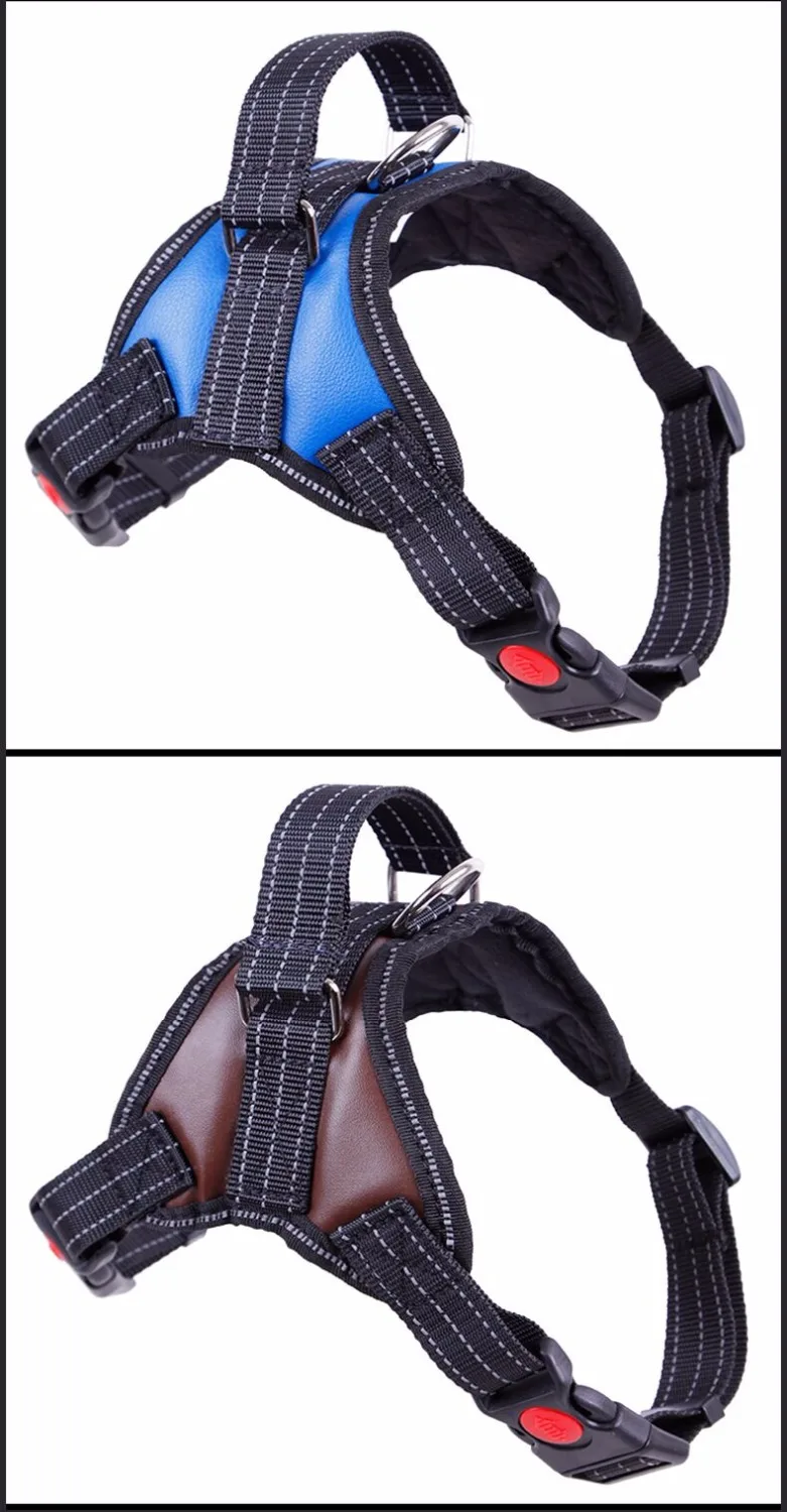 M4 Новый большой собаки регулируемый ремень Допускается воротник кожа