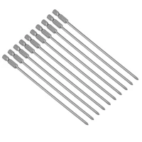 uxcell 10pcs s2 high alloy steel 34 556mm ph1 magnetic 14 phillips head screwdriver bits 6575100mm long