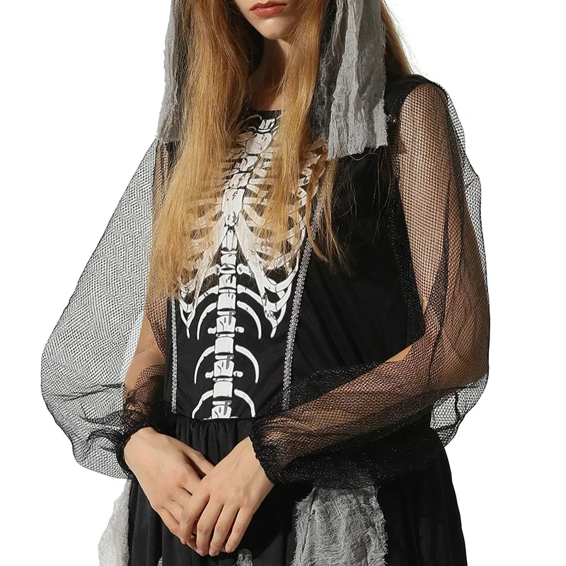 

Halloween Skull Vampire Cosplay Costume Adult Women Carnival Zombie Vampire Cosplay Fancy Dress Up Suit