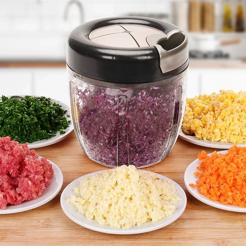 900 мл овощерезка ручная измельчитель для лука и чеснока мясорубка|Ручные