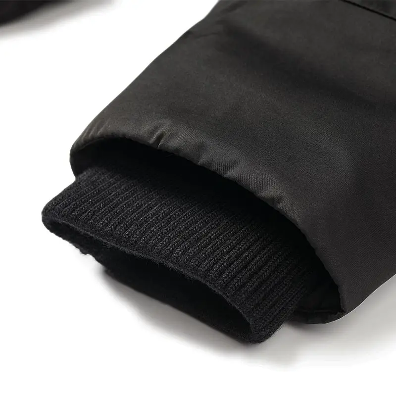 Markless зимний теплый пуховик Мужская брендовая одежда модная повседневная черная