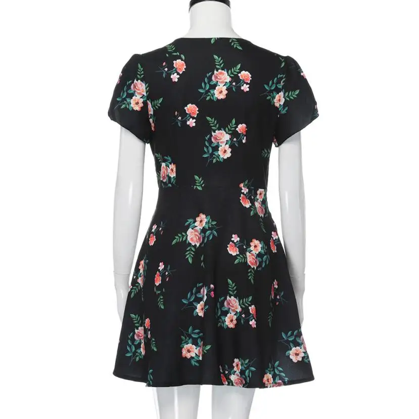 Женское повседневное мини-платье SIF привлекательное пляжное вечернее платье с