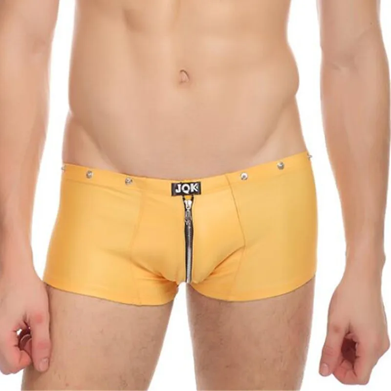 Новые сексуальные мужские боксеры нижнее бельё крутая искусственная кожа