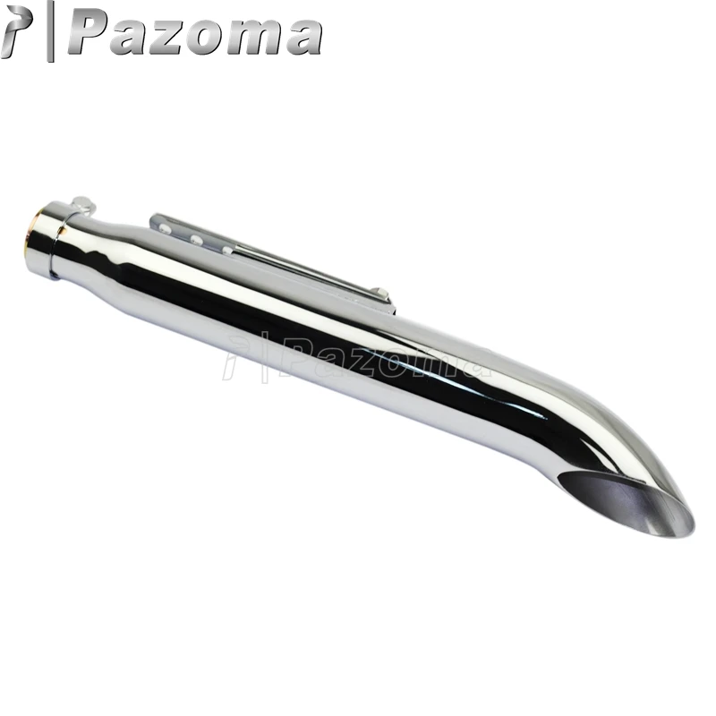 Fit 1-3/8 ”, 1-1/2”, 1-5/8 ”1-3/4” трубы для мотоцикла, выхлопные трубы глушителя, винтажные трубы глушителя для Harley Кафе Racer Chopper