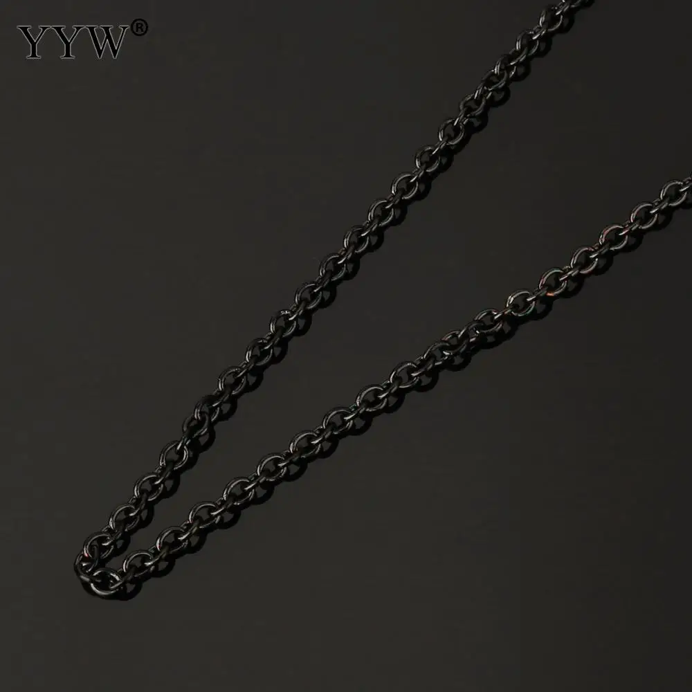 Овальная цепь из нержавеющей стали рулон с черным покрытием роликовая 20