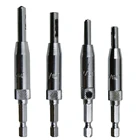 Сверла из быстрорежущей стали с самоцентрирующим наконечником, 4 шт.лот, для дверей, шкафов, 564, 764, 964, 1164, для столярных мебели