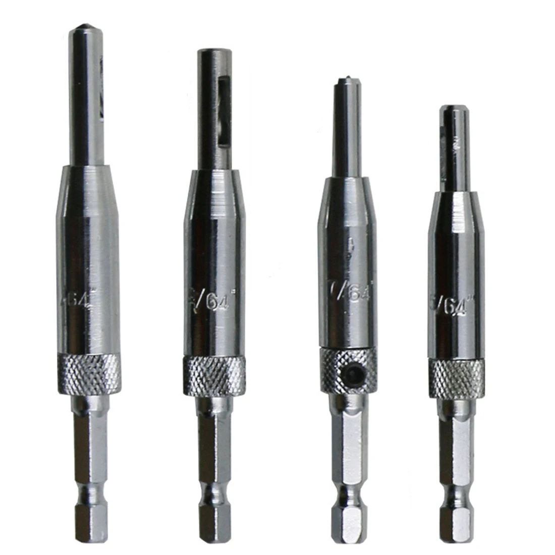 4 шт./лот HSS Самоцентрирующиеся сверла шарнирное сверло дверной шкаф 5/64 7/64 9/64 11/64
