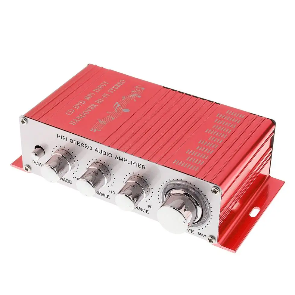 DC12V 5A 85dB передача Hi-Fi Авто Цифровой стерео усилитель поддержка CD/DVD/MP3 вход для автомобиля/мотоцикла