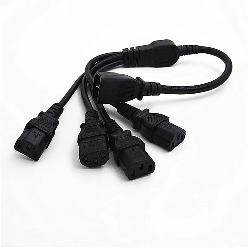 C14-4 * C13 IEC320 C14 штекер к 2 разъем Y-типа разветвитель удлинитель питания Шнур 10 А 250 В 0