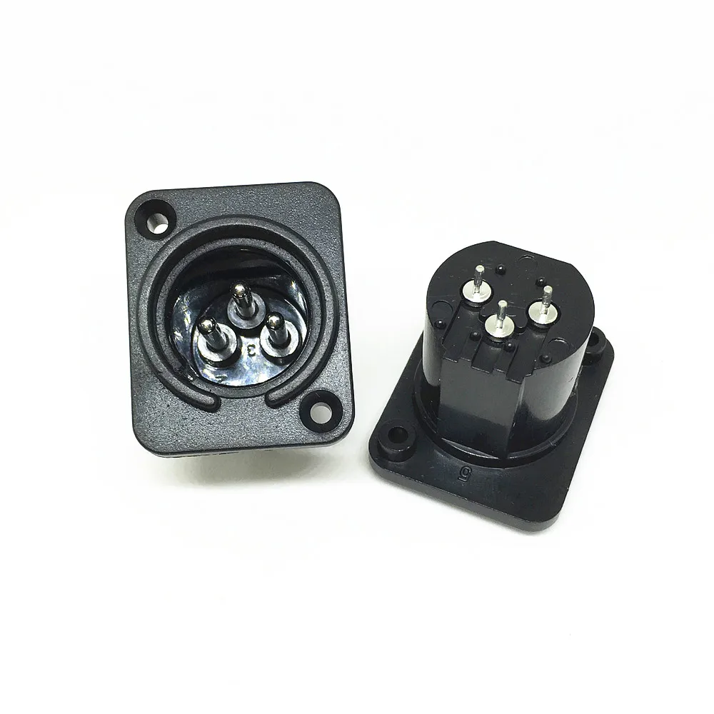 100 шт. XLR 3 Pin штекер Панель Крепление шасси панель аудио кабель Терминал микрофон