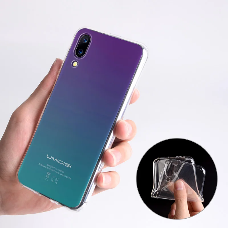Роскошный мягкий силиконовый чехол из ТПУ для Umidigi One Max задняя крышка Защитные