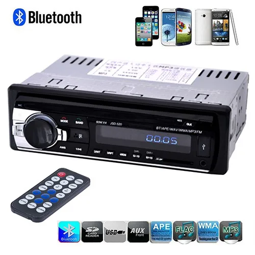 12Pin 12V Car MP3 Player FM Radio Stereo Bluetooth 1 DIN In Dash SD/USB /AUX N20D | Электроника