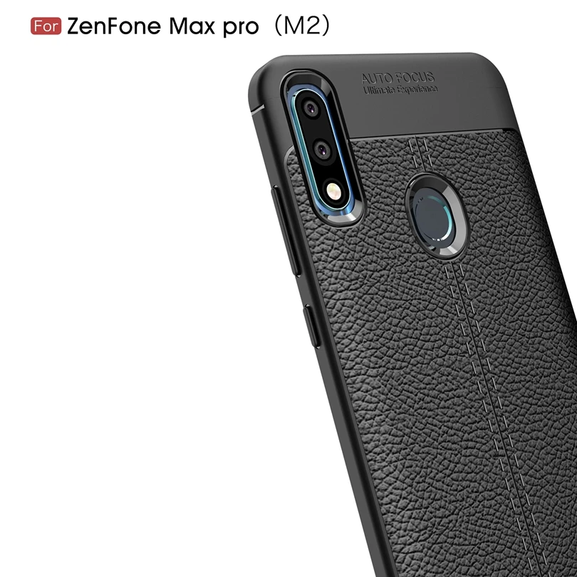 Soft Case For ASUS Zenfone Max Pro M2 ZB631KL Leather TPU Silicone Phone Asus Cover |