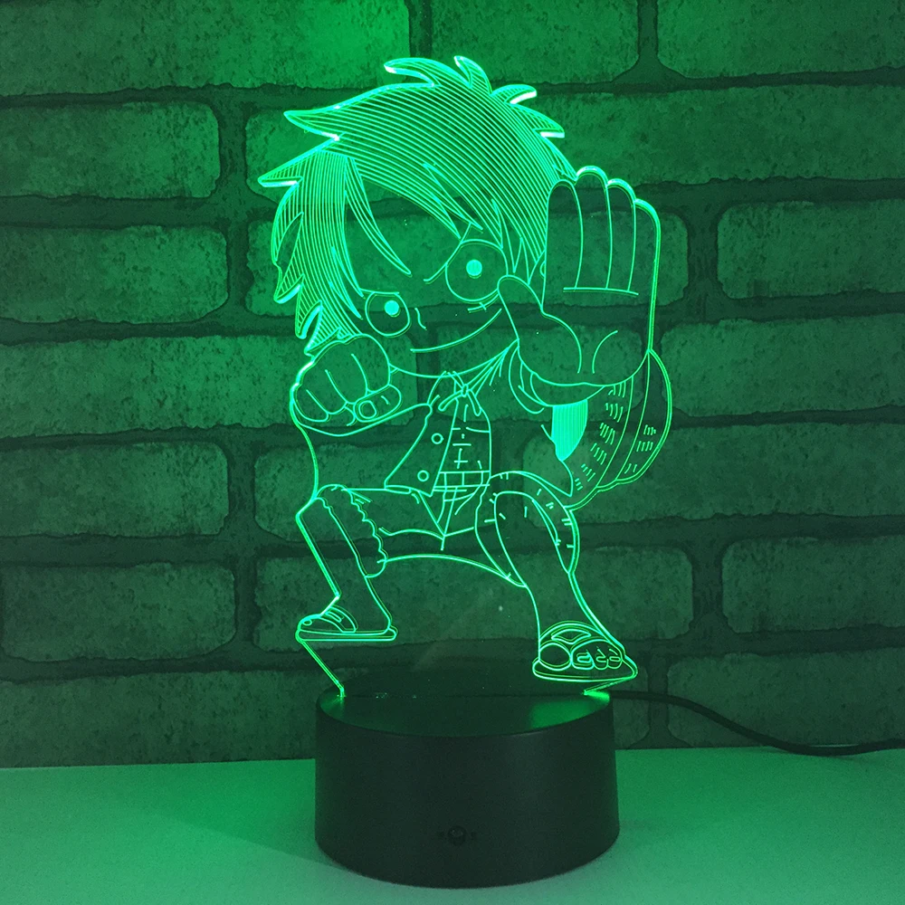 My Hero Академия светодиодная RGB Ночная подсветка 7 цветов Настольный светильник