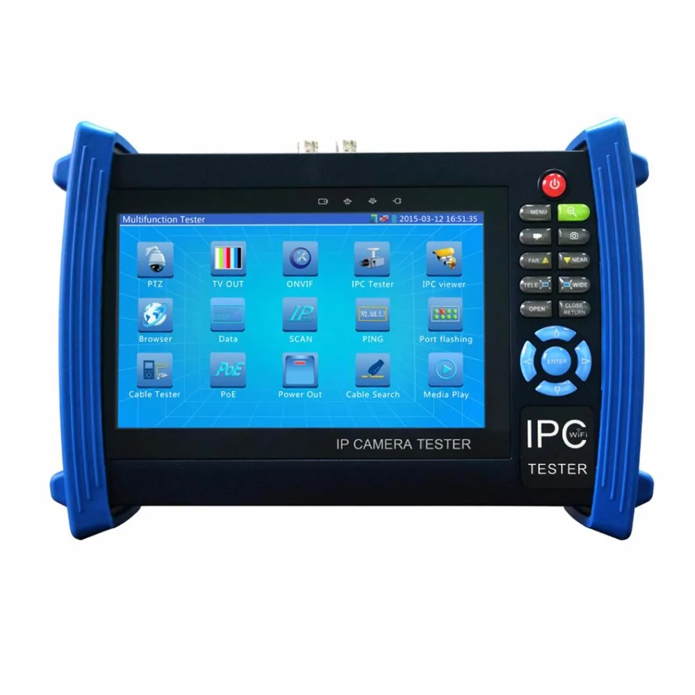 Cctv камера тестер HD 4K H.265 ipc 8MP TVI CVI 5MP AHD 7 дюймов retina сенсорный экран WIFI кабель tracer