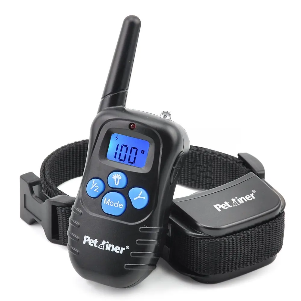 998DRB-1 Petrainer 998DR-1 300 м Кинологический Перезаряжаемые статического вибрации, воротник с дистанционным для маленький, большой собаки - Цвет: 998DRB-1