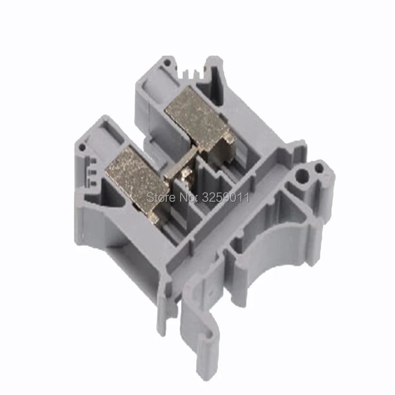 1 шт. сквозной клеммный блок комбинированный тип 20 6 AWG 57 A 800 V UK 10N серый провод