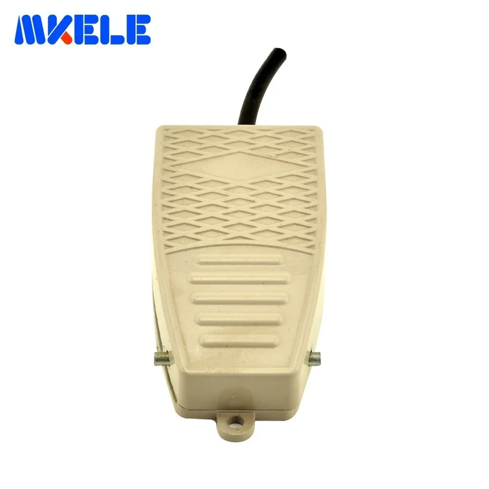 SPDT Electric Foot Pedal Switch With Push Button 15A 250VAC Aluminum Alloy Industrial MKEKW-5A-B High Quality | Обустройство дома