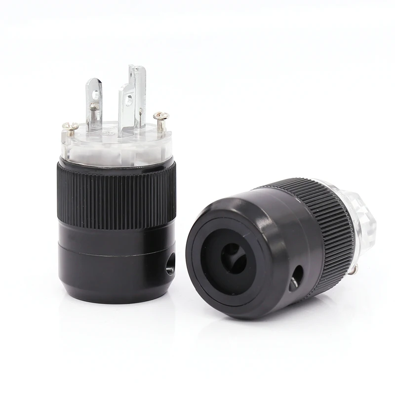 Бесплатная доставка одна пара США родиевое покрытие Schuko Разъем питания Audiophile DIY