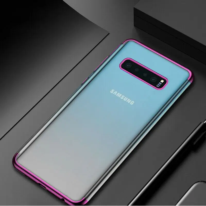 Фиолетовый Чехол s для samsung Galaxy A30, A50, A10, A20, A70, M10, M20, M30, чехол с покрытием из ТПУ, мягкий силиконовый защитный прозрачный чехол для телефона - Цвет: Фиолетовый